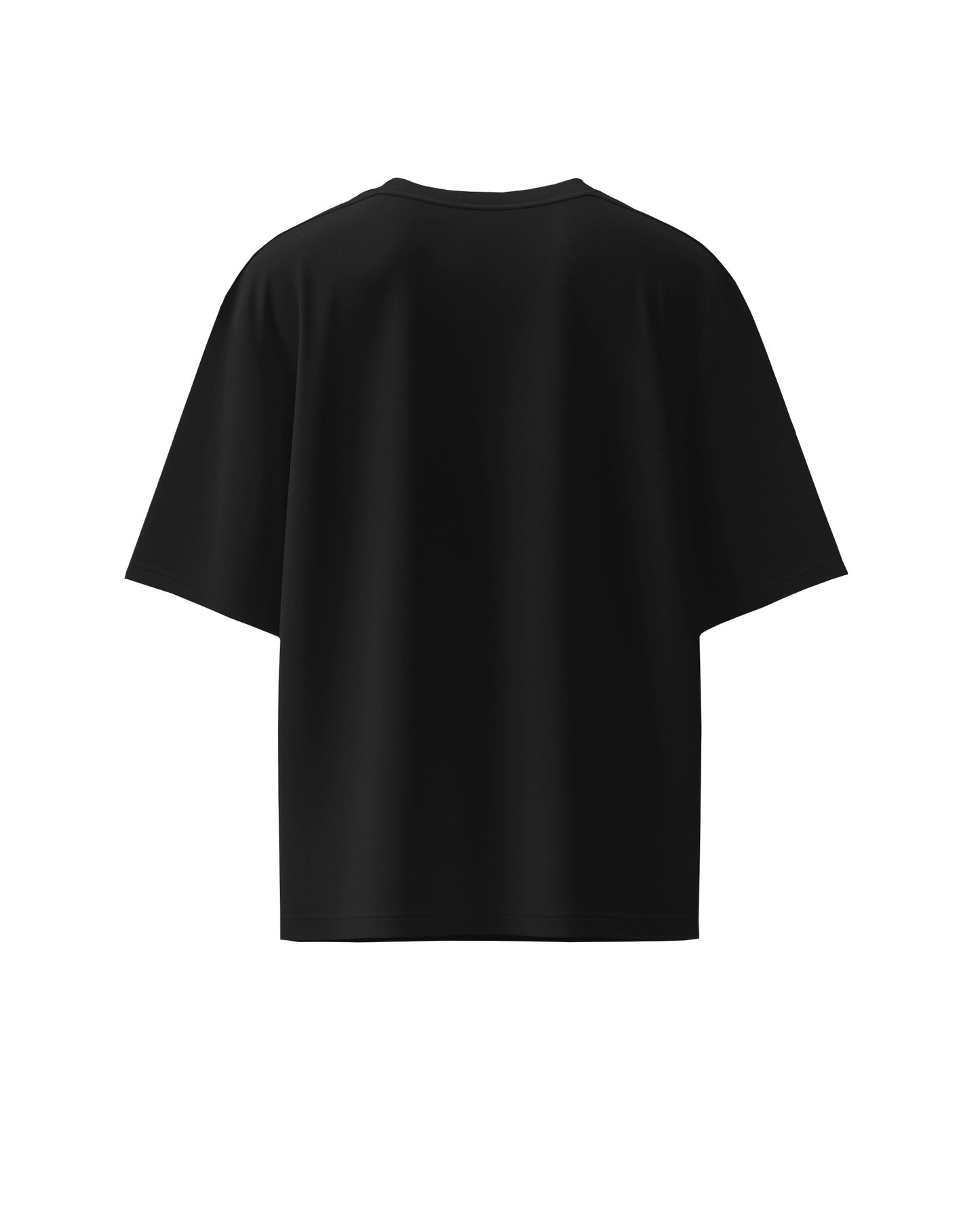 Unisex Oversized Plain T-Shirt – Black | Minimalist Casual Streetwear Essential