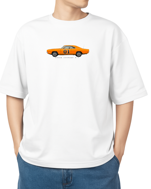 Unisex Minimal Design Oversized T-Shirt – White | Dodge